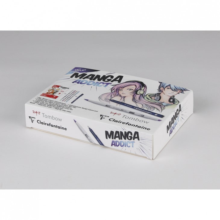 Risalni set za mango CLAIREFONTAINE Manga Addict Tombow A5 - 50 listov