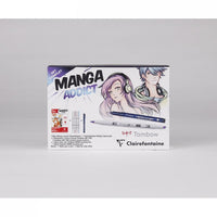 Risalni set za mango CLAIREFONTAINE Manga Addict Tombow A5 - 50 listov