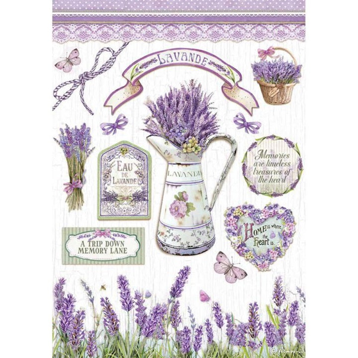 Rižev papir A4 Provence elements