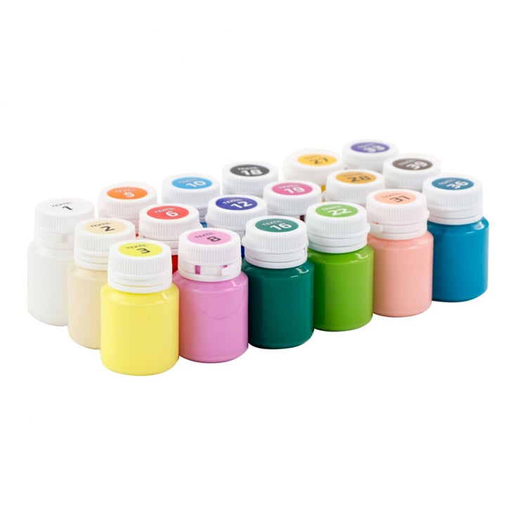 ROSA Akrilne barve za tekstil 18x20 ml – pogled 4