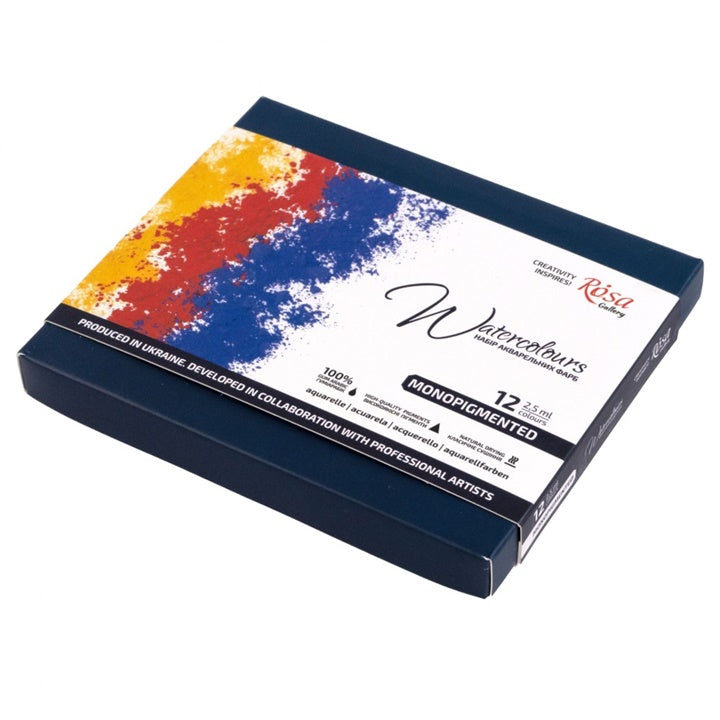ROSA Gallery Monopigmentirane akvarelne barve 12x2,5 ml – pogled 5