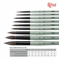 ROSA OASIS 188 Naravni okrogli čopič | Različne velikosti – pogled 4