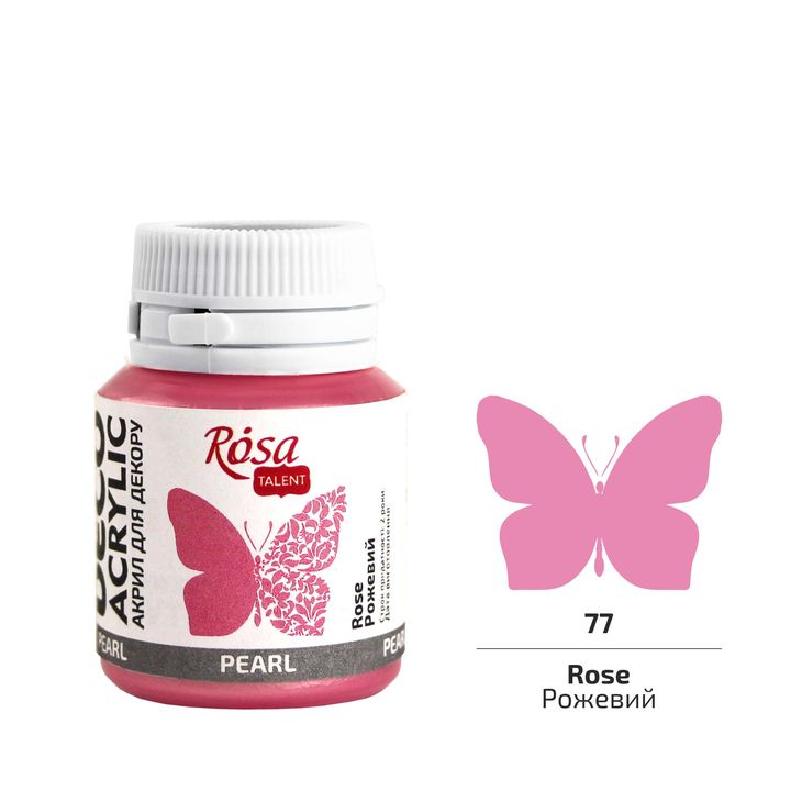ROSA TALENT Akrilna dekorativna barva Pearl 20 ml | Različni odtenki – pogled 9