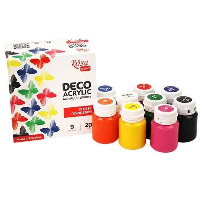 ROSA Talent Deco sijajne akrilne barve – pogled 2