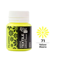 ROSA TALENT Fluorescentna akrilna barva za tekstil 20 ml | Različni odtenki – pogled 3