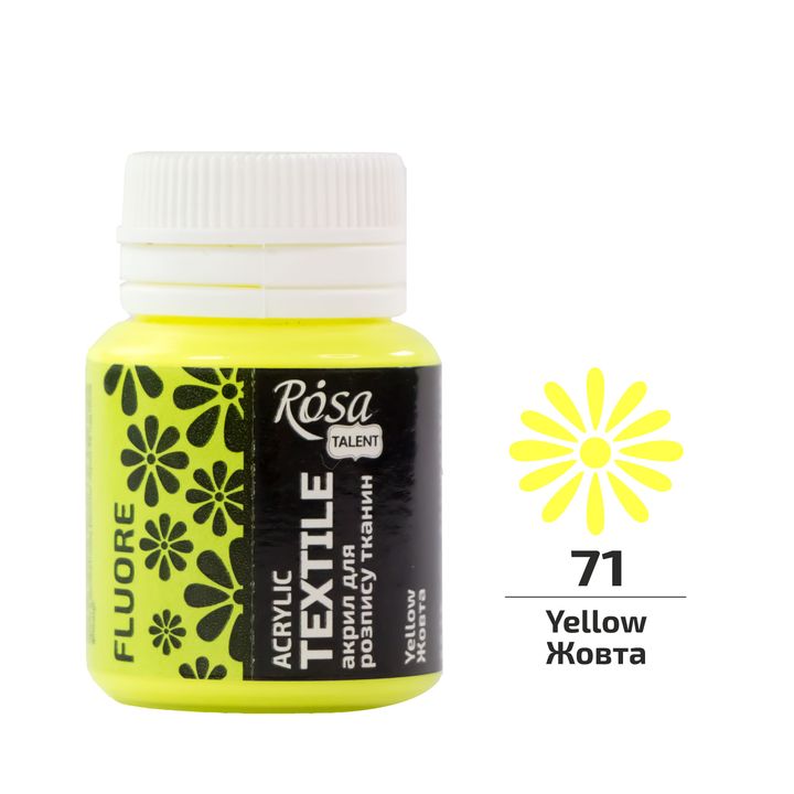ROSA TALENT Fluorescentna akrilna barva za tekstil 20 ml | Različni odtenki – pogled 3