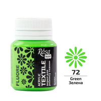 ROSA TALENT Fluorescentna akrilna barva za tekstil 20 ml | Različni odtenki – pogled 4