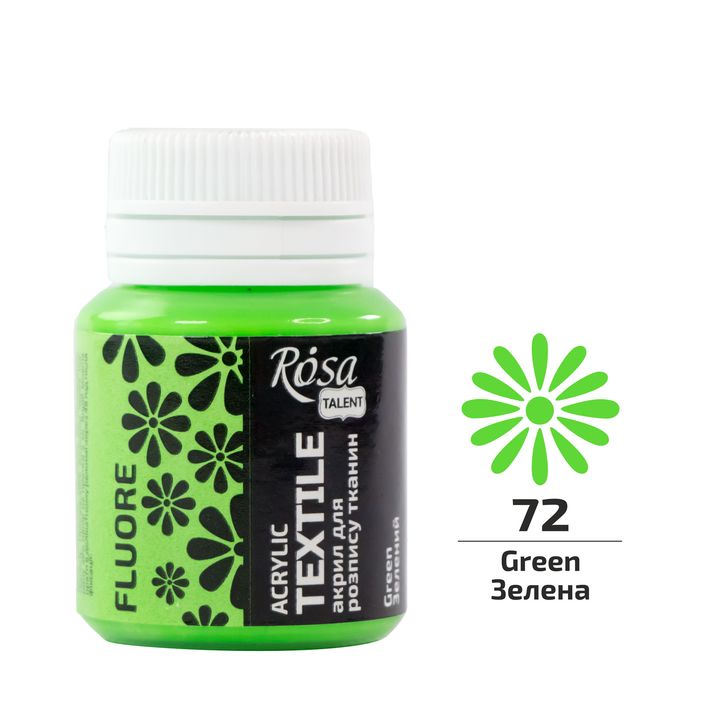 ROSA TALENT Fluorescentna akrilna barva za tekstil 20 ml | Različni odtenki – pogled 4