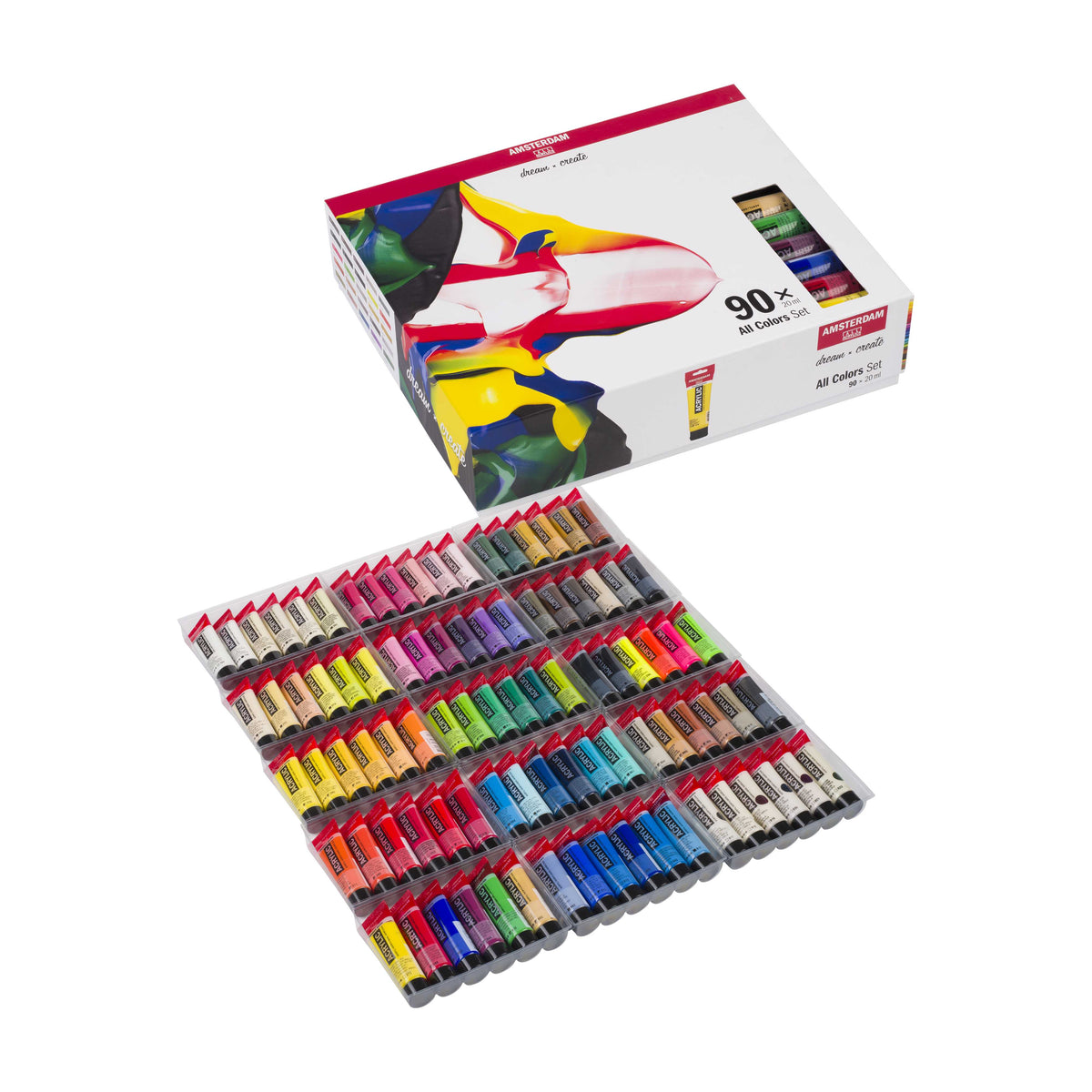ROYAL TALENS Amsterdam set akrilnih barv All Colors 90 x 20 ml