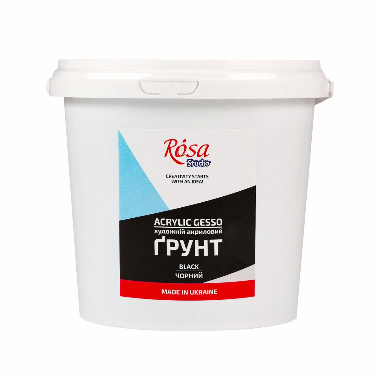 Akrilni Gesso črni ROSA Studio – 1000 ml