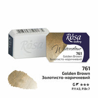 Akvarelne barve Rosa Gallery pan 2,5 ml – Golden Brown panvička