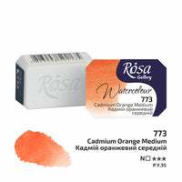 Akvarelne barve Rosa Gallery pan 2,5 ml – Cadmium Orange Medium panvička