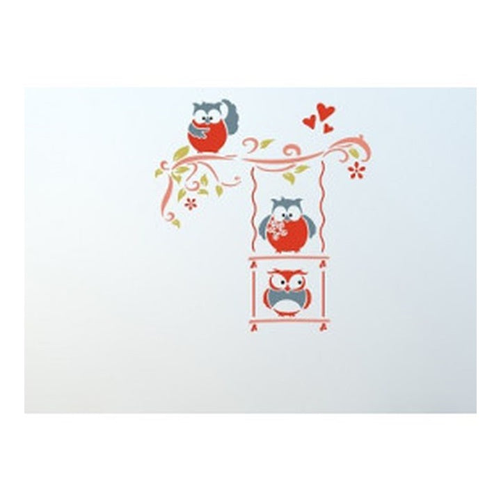 Šablona XXL Happy Birds 3-delna 90x85 cm