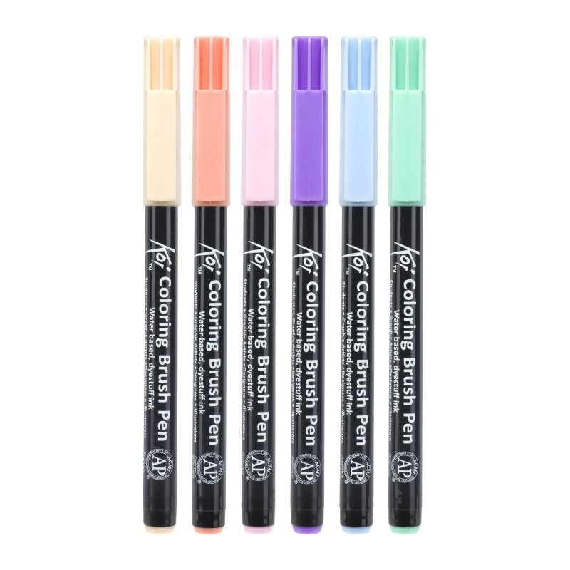Sakura Koi Coloring Brush Pen akvarelni čopičasti flomastri - set 6 kosov Sweets