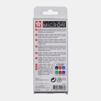 Sakura Pigma Micron 01 tehnična pisala 0,25 mm set 6 barv