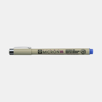 Sakura Pigma Micron 05 fineliner 0,45 mm – set 6 barv – Modra