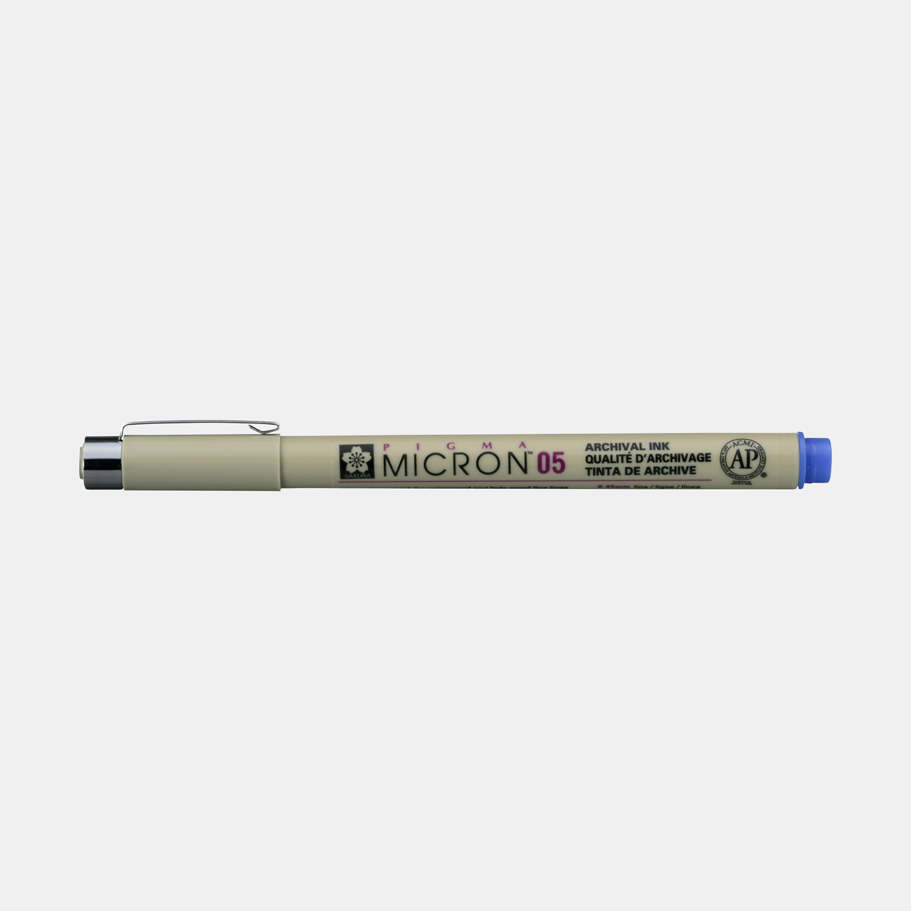 Sakura Pigma Micron 05 fineliner 0,45 mm – set 6 barv – Modra