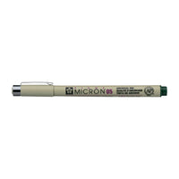 Sakura Pigma Micron 05 fineliner 0,45 mm – set 6 barv – Lovska zelena