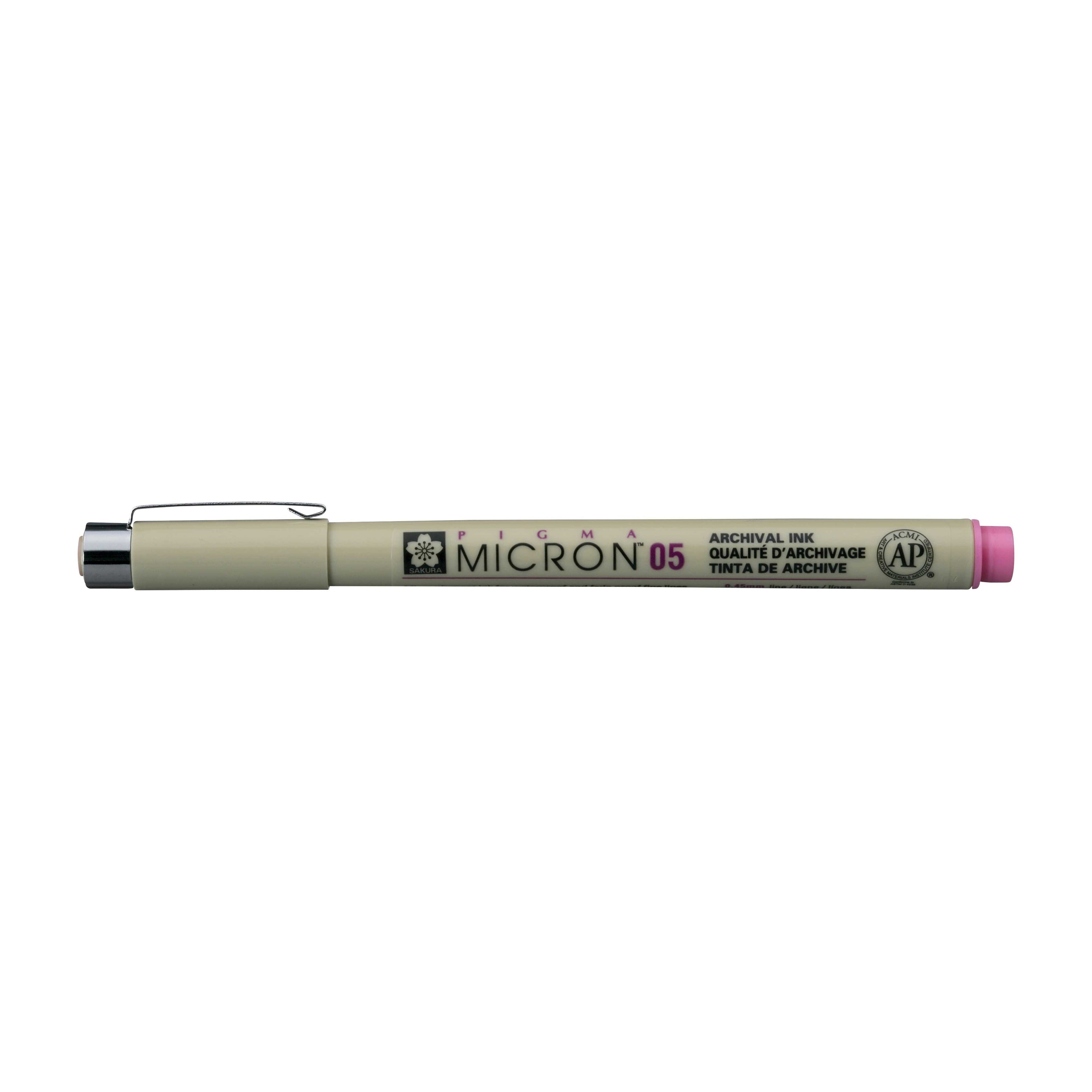 Sakura Pigma Micron 05 fineliner 0,45 mm – set 6 barv – Roza
