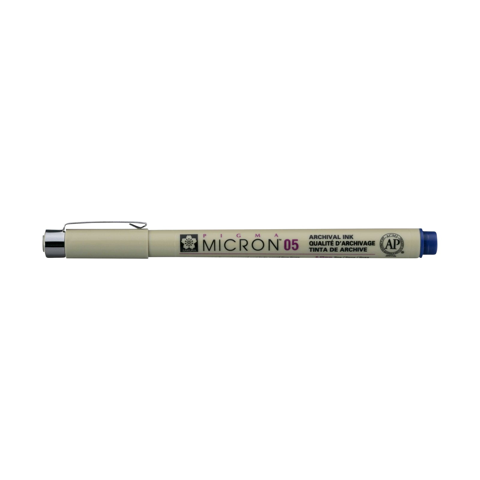 Sakura Pigma Micron 05 fineliner 0,45 mm – set 6 barv – Kraljevsko modra