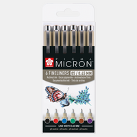 Sakura Pigma Micron 05 fineliner 0,45 mm – set 6 barv