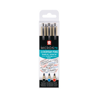 SAKURA Pigma Micron PN fineliner set 3 kosov - Black, Blue, Red