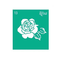 Samolepilna šablona Rosa Talent 9 x 10 cm - vzorec št. 13