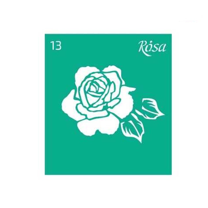 Samolepilna šablona Rosa Talent 9 x 10 cm - vzorec št. 13