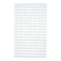 Samolepilne perlice 6 mm Off White - 260 kom