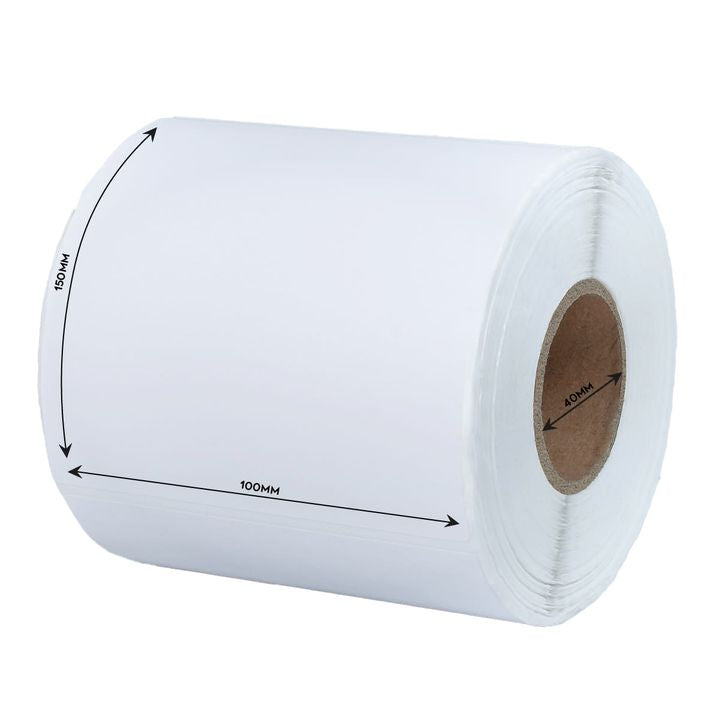 Samolepilne termalne etikete bele 100x150 mm - 500 kosov – pogled 2