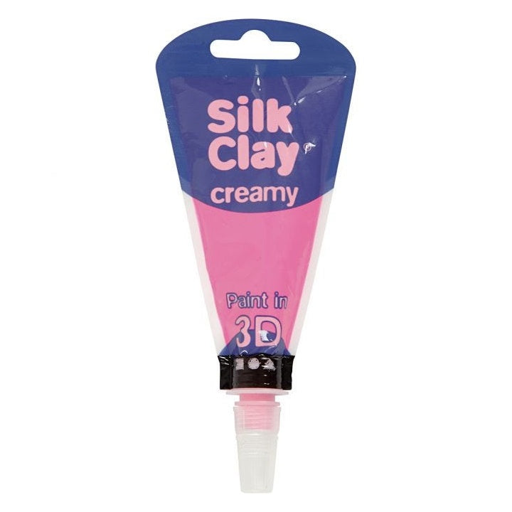 Samostrjevalna kremasta masa Silk Clay 3D – neon pink