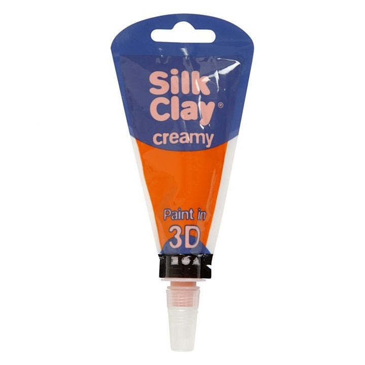 Samostrjevalna kremasta masa Silk Clay 3D – orange