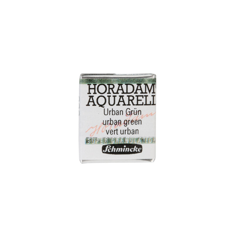 Schmincke Horadam akvarelna barva v polovični posodici – Urban yellow – 936 Urbana zelena