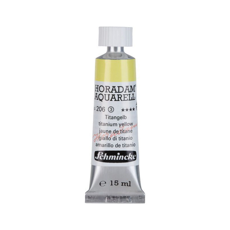 Schmincke Horadam akvarelna barva v tubi 15 ml - Onetz – 206 Titanova rumena