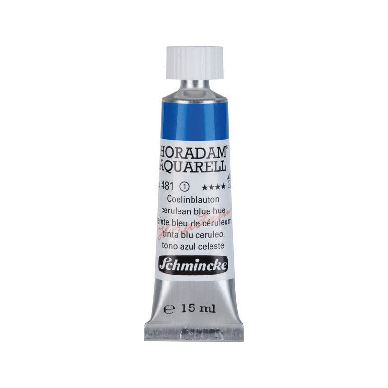 Schmincke Horadam akvarelna barva v tubi 15 ml - Onetz – 481 Cerulean modra imitacija