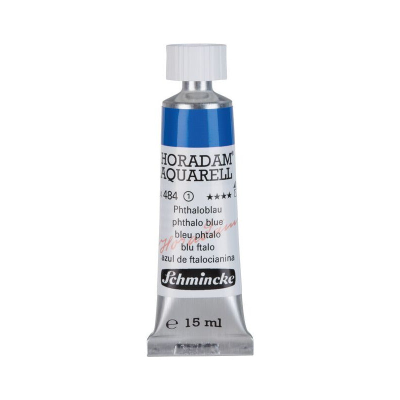 Schmincke Horadam akvarelna barva v tubi 15 ml - Onetz – 484 Ftalo modra
