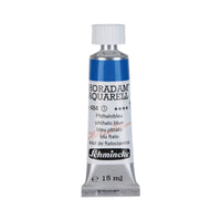 Schmincke Horadam akvarelna barva v tubi 15 ml - Onetz – 484 Ftalo modra