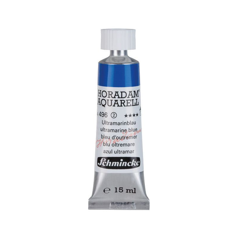 Schmincke Horadam akvarelna barva v tubi 15 ml - Onetz – 496 Ultramarin modra