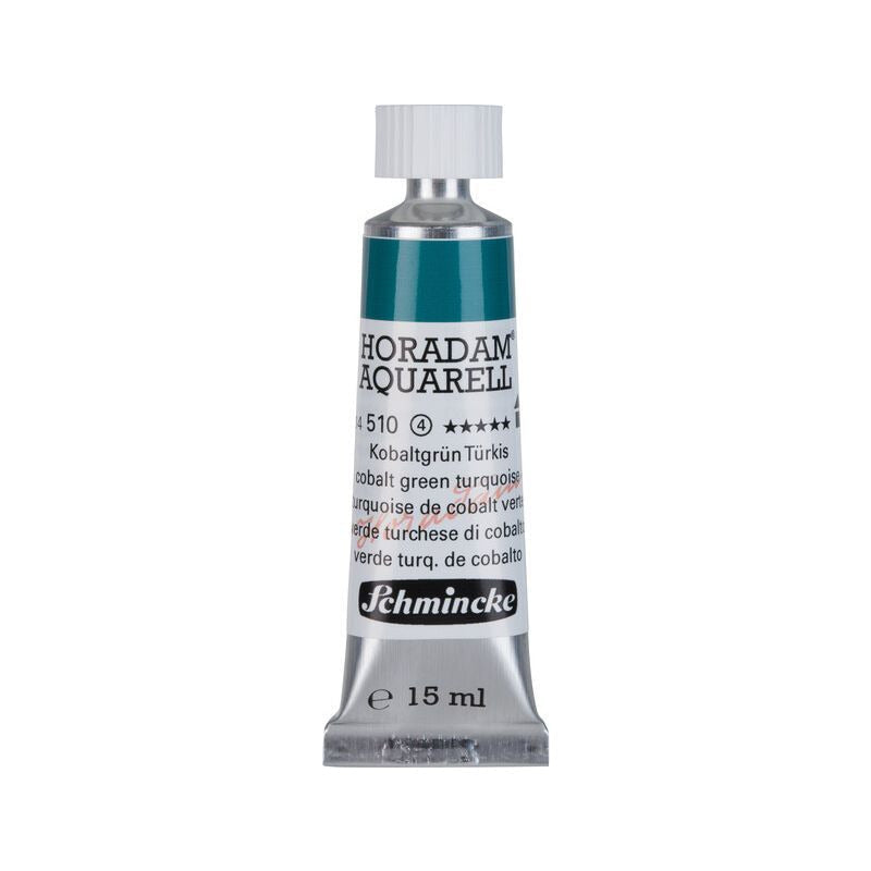 Schmincke Horadam akvarelna barva v tubi 15 ml - Onetz – 510 Kobalt zeleno turkizna