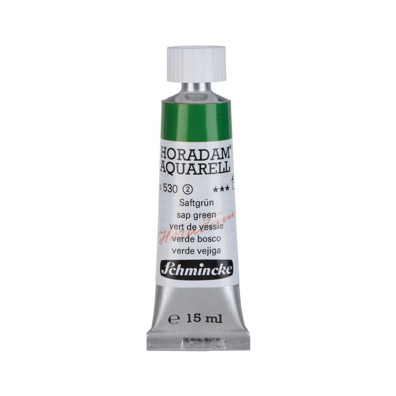 Schmincke Horadam akvarelna barva v tubi 15 ml - Onetz – 530 Sok zelena