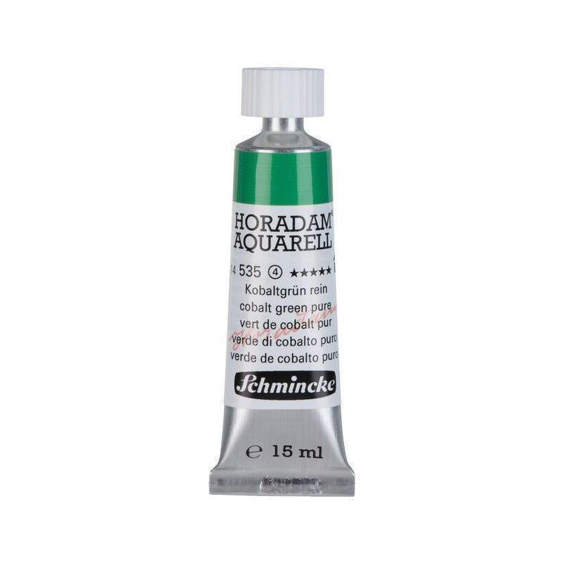 Schmincke Horadam akvarelna barva v tubi 15 ml - Onetz – 535 Kobalt zelena čista