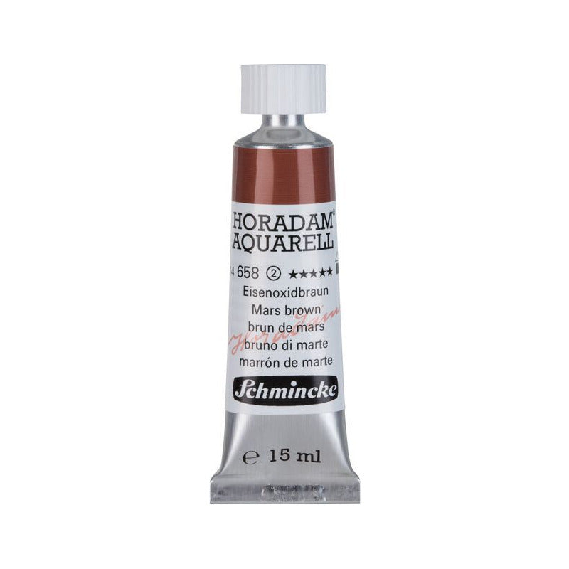 Schmincke Horadam akvarelna barva v tubi 15 ml - Onetz – 658 Mars rjava