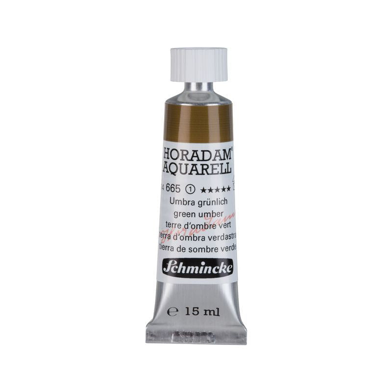 Schmincke Horadam akvarelna barva v tubi 15 ml - Onetz – 665 Zelena umbra