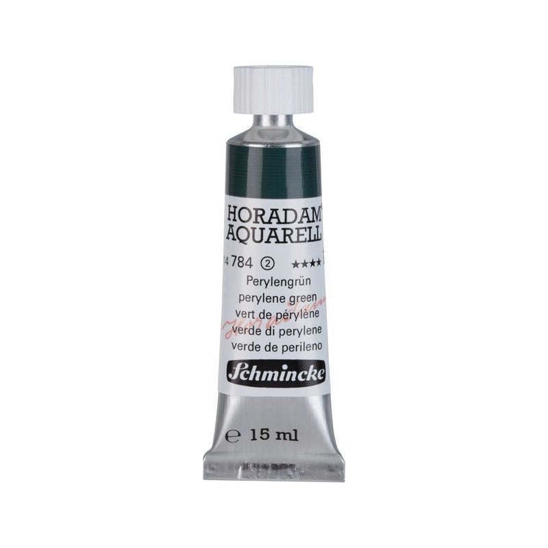 Schmincke Horadam akvarelna barva v tubi 15 ml - Onetz – 784 Perilen zelena