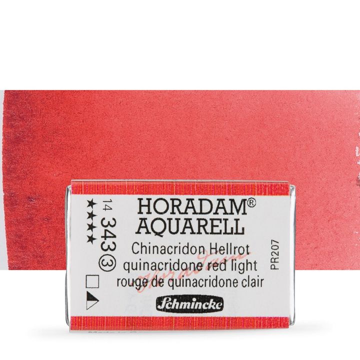 Schmincke Horadam akvarelne barve v celi ponvi – 343 Quinacridone Red Light