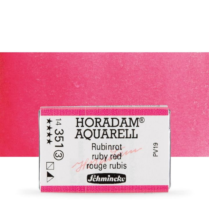 Schmincke Horadam akvarelne barve v celi ponvi – 351 Ruby Red