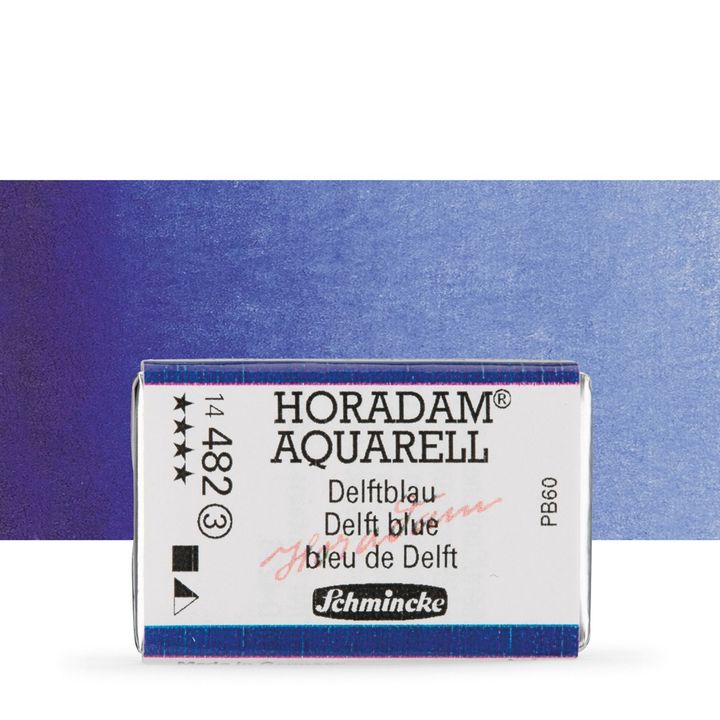 Schmincke Horadam akvarelne barve v celi ponvi – 482 Delft Blue