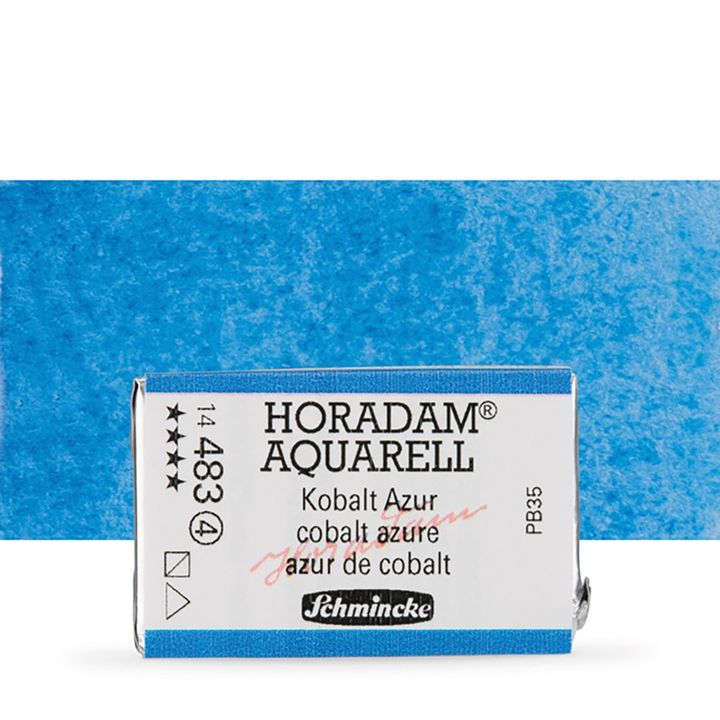 Schmincke Horadam akvarelne barve v celi ponvi – 483 Cobalt Azure