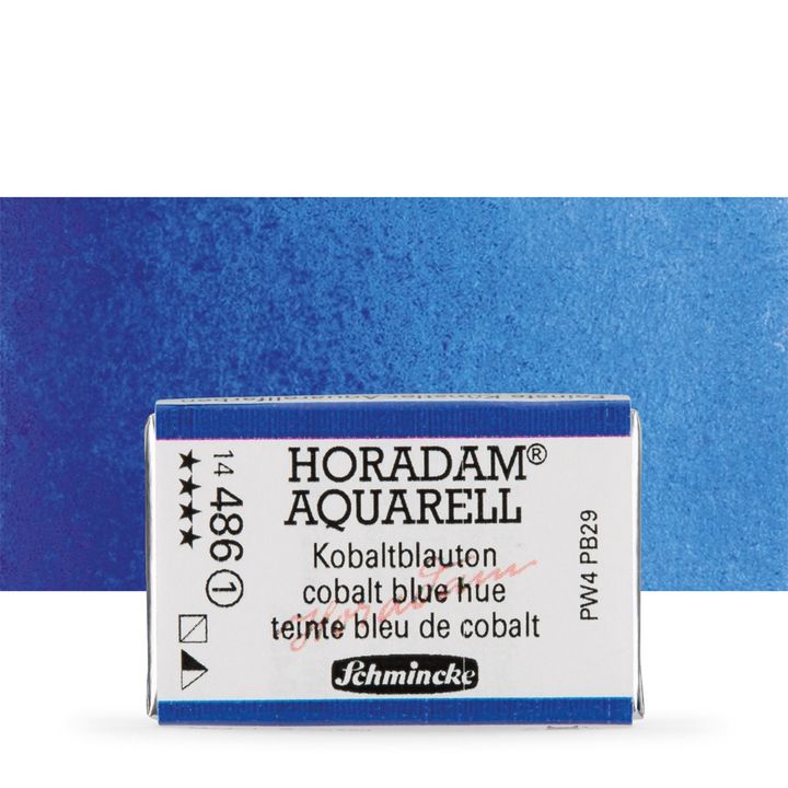 Schmincke Horadam akvarelne barve v celi ponvi – 486 Cobalt Blue Hue