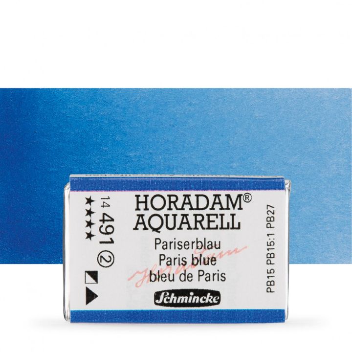 Schmincke Horadam akvarelne barve v celi ponvi – 491 Paris Blue